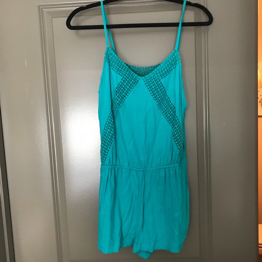 Medium teal American Eagle romper